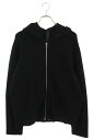 クロムハーツ Chrome Hearts サイズ:M クロスパッチラベル付きカシミアニットジップパーカー(ブラック)【516052】【SJ02】【メンズ】【中古】bb339#rinkan*B