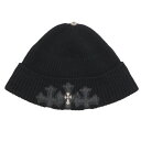 クロムハーツ Chrome Hearts サイズ:ONE SIZE BEANIE BAIT & TACKLE タイニーCH装飾セメタリークロスパッチカシミヤ帽子...
