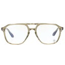 クロムハーツ Chrome Hearts サイズ:55□19-148 ZIPHER サイドフレアニーテンプルクリアフレーム眼鏡((フレーム)カーキ調×シルバー)【516052】【SS07】【小物】【中古】bb87#rinkan*B
