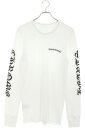 クロムハーツ Chrome Hearts サイズ:L Thermal L S アームロゴプリント長袖カットソー(ホワイト)【616052】【SJ02】【メンズ】...