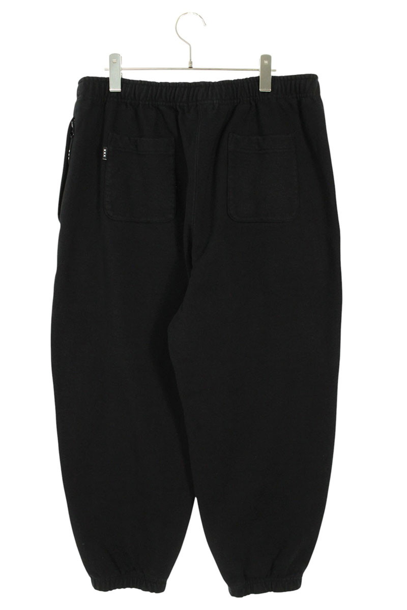 ゴッドセレクショントリプルエックス GOD SELECTION XXX　サイズ:XL ロゴワッペンスウェットロングパンツ(ブラック)【107052】【BS99】【メンズ】【中古】bb18#rinkan*B