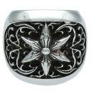 クロムハーツ Chrome Hearts サイズ:19号 CLSSC OVAL STAR クラシックオーバルスター シルバーリング(シルバー 35.94g)【916052】【SJ02】【小物】【中古】bb297#rinkan*B