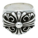 クロムハーツ Chrome Hearts サイズ:23号 KEEPER キーパー シルバーリング(シルバー 24.42g)【916052】【SS07】【小物】【中古】bb297#rinkan*B
