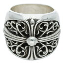 クロムハーツ Chrome Hearts サイズ:20号 CLASSIC OVAL クラシックオーバルクロス シルバーリング(シルバー 43.74g)【916052】【SS07】【小物】【中古】bb212#rinkan*B