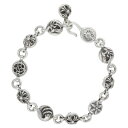 クロムハーツ Chrome Hearts NO2 MULTI BALL #2マルチボール オールドシルバーブレスレット(シルバー 68.74g)【916052...
