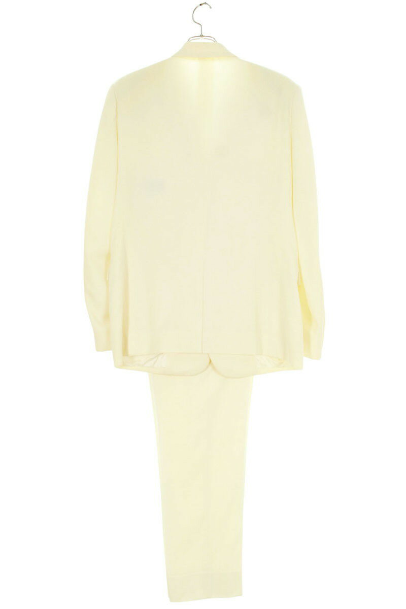 ディオール DIOR　サイズ:48 013C218A4739 013C120B4739 BEEブローチ付き2Bジャケットセットアップ(ホワイト)【417052】【BS99】【メンズ】【中古】bb384#rinkan*B