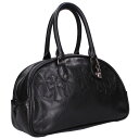 クロムハーツ Chrome Hearts GYM SM ジムバッグ 現行型CHチャーム付きスモールレザーハンドバッグ(ブラック×シルバー)【916052】【S...