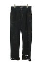 バレンシアガ BALENCIAGA サイズ:S 745248 TNW11 スーパーデストロイ加工バギーデニムパンツ(ブラック)【626052】【SS13】【メンズ】【中古】bb379#rinkan*B(4)