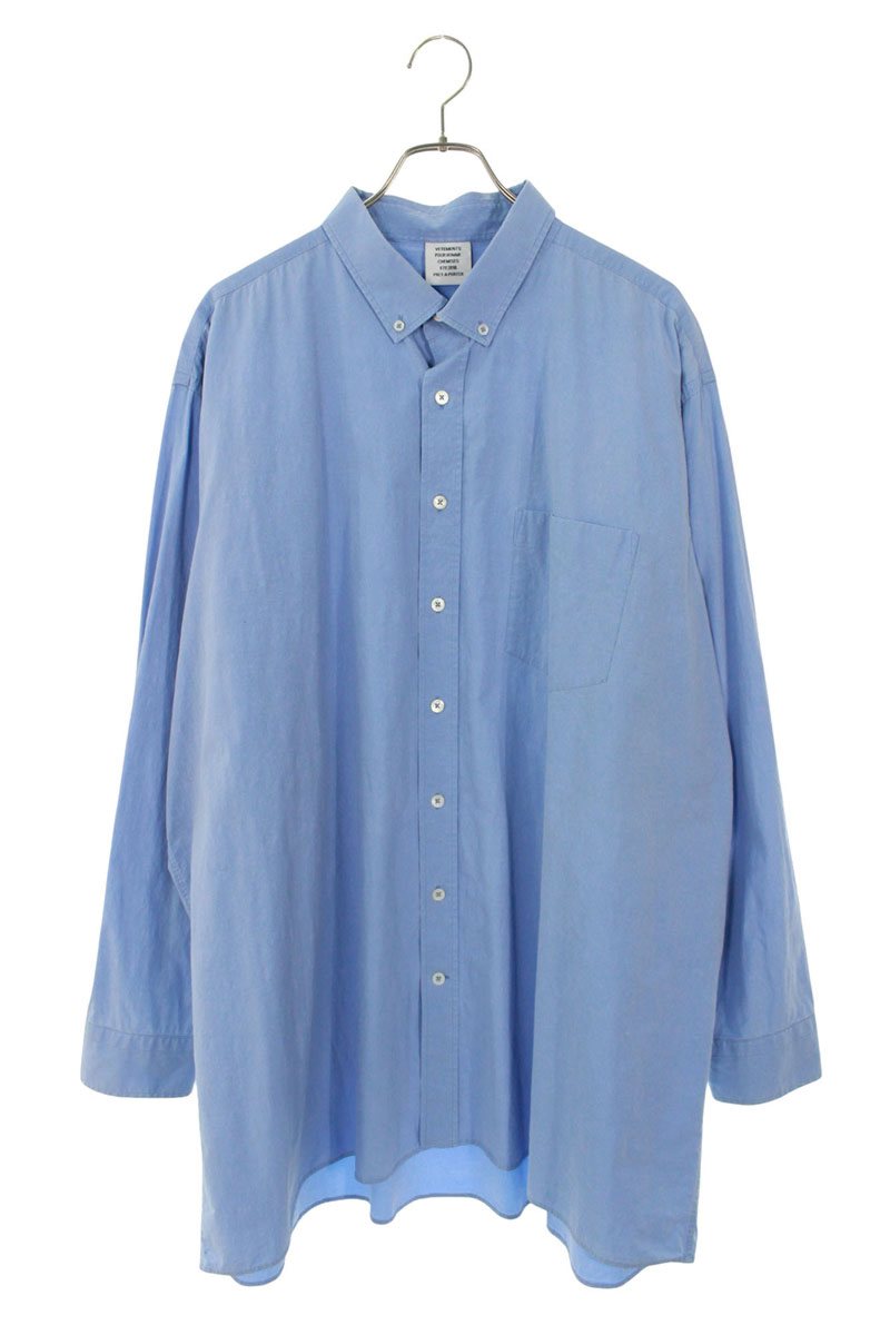 VETEMENTS オーバーサイズ プリント コットン 長袖Tシャツ 人気 VETEMENTS オーバーサイズ プリント コットン 長袖Tシャツ 人気