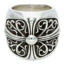 クロムハーツ Chrome Hearts サイズ:16号 CLASSIC OVAL クラシックオーバルクロス シルバーリング(シルバー 44.93g)【126052】【SJ02】【小物】【中古】bb17#rinkan*B