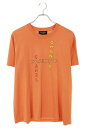 シャネル CHANEL ×ファレルウィリアムス サイズ:S 19SS P61052K46833 ビーズ装飾Tシャツ(オレンジ)【226052】【SB01】【メンズ】【中古】bb310#rinkan*B