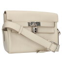 エルメス HERMES ケリーメッセンジャーPM B刻印 SV金具ベトンエバーカラーショルダーバッグ(ホワイト調)【326052】【SB01】【小物】【中古】...