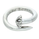 クロムハーツ Chrome Hearts サイズ:7号 NAIL CRSBALL ネイルクロスボール シルバーリング(シルバー 5.75g)【426052】【GZ11】【小物】【中古】bb317#rinkan*B