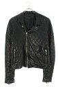 クロムハーツ Chrome Hearts サイズ:L CRETIN QLTD PANASH クリティン キルティングデザインライダースレザージャケット(ブラック...