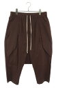 リックオウエンス Rick Owens サイズ:50 RU16F6393-TE クロップドカーゴパンツ(ブラウン)【526052】【OM10】【メンズ】【中古】bb459#rinkan*B
