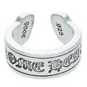 クロムハーツ Chrome Hearts サイズ:23号 LG SCROLL LABEL ラージスクロールラベル シルバーリング(シルバー 21.91g)【426052】【SS07】【小物】【中古】bb297#rinkan*B