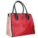 フルラ FURLA レザーハンドバッグ(レッド調)【726052】【BS99】【小物】【中古】bb297#rinkan*B