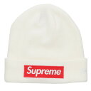 シュプリーム SUPREME ×ニューエラ New Era New Era Box Logo Beanie ボックスロゴビーニー(ホワイト)【107052】【BS99】【小物】【中古】bb328#rinkan*S