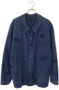 クロムハーツ Chrome Hearts サイズ:XL FRENCH WORK スターパッチ付きジャケット(ブルー×シルバー)【626052】【SJ02】【メン...