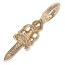 クロムハーツ Chrome Hearts 22K STACK DAGGER V2 ダガースタックチャーム ゴールドネックレストップ(イエローゴールド 1.48g)【526052】【SS07】【小物】【中古】bb214#rinkan*A