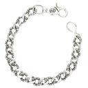 クロムハーツ Chrome Hearts サイズ:ショート FANCY SHORT-1 1クリップショートファンシー シルバーウォレットチェーン(シルバー 180.67g)【507052】【NO05】【小物】【中古】bb209#rinkan*B