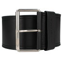 バレンシアガ BALENCIAGA FORCE 746574 スーパーワイドロゴレザーベルト(ブラック)【107052】【BS99】【小物】【中古】bb17#...