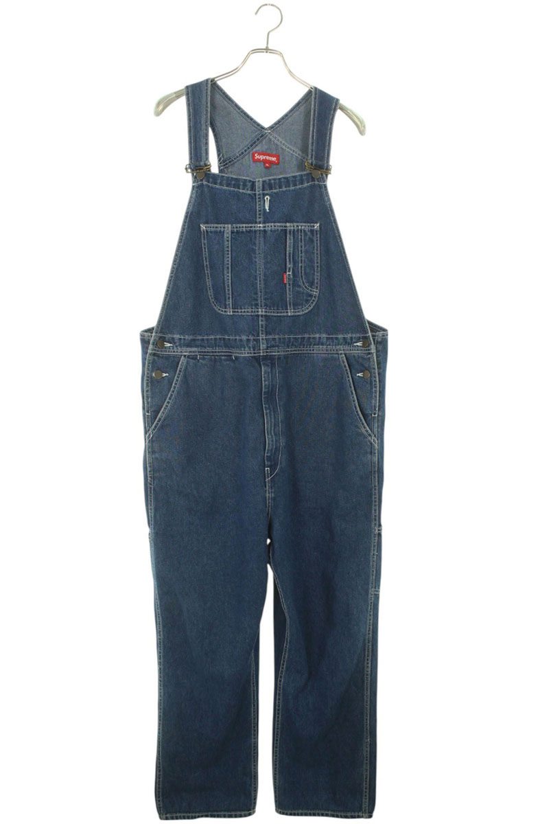 シュプリーム SUPREME サイズ:XL デニムオーバーオール(ブルー)【626052】【BS99】【メンズ】【中古】bb187#rinkan*B