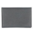 エルメス HERMES カルヴィ A刻印 レザーコインケース(ブラック)【726052】【BS99】【小物】【中古】bb379#rinkan*B