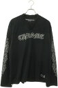 クロムハーツ Chrome Hearts サイズ:M MESH WARM UP JERSEY CHプリントメッシュ長袖カットソー(ブラック)【726052】【SS07】【メンズ】【中古】bb297#rinkan*S