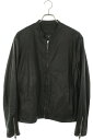 クロムハーツ Chrome Hearts サイズ:M RACING2 レーシング2 ダガージップシングルライダースレザージャケット(ブラック×シルバー)【826...