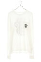 クロムハーツ Chrome Hearts サイズ:L CH L S 1 バックダガーロゴプリント長袖カットソー(ホワイト)【826052】【SS07】【メンズ】【中古】bb17#rinkan*B