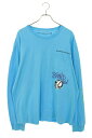 クロムハーツ Chrome Hearts サイズ:XXL PPO BRAIN NEW LS MATTY BOYブレインニュープリント長袖カットソー(ライトブルー)【826052】【SS13】【メンズ】【中古】bb310#rinkan*B