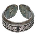 クロムハーツ Chrome Hearts サイズ:10号 SM SCROLL LABEL スモールスクロールラベル シルバーリング(シルバー 9.9g)【826052】【SJ02】【小物】【中古】bb415#rinkan*B