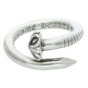 クロムハーツ Chrome Hearts サイズ:9.5号 NAIL CRSBALL ネイルクロスボール シルバーリング(シルバー 6.43g)【826052】【SJ02】【小物】【中古】bb415#rinkan*B