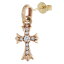 クロムハーツ Chrome Hearts 22K BBY F PPRCHN P D 22Kベイビーファット PAVEダイヤ ゴールドピアス(イエローゴールド×クリア 3.46g)【107052】【GZ11】【小物】【中古】bb384#rinkan*B 800,415円