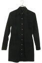クロムハーツ Chrome Hearts サイズ:L バッククロスパッチロングデニム長袖シャツ(ブラック×シルバー)【826052】【GZ11】【レディース】【中古】bb389#rinkan*C