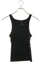 クロムハーツ Chrome Hearts サイズ:XS Y NOT ロゴダガー刺繍タンクトップ(ブラック)【826052】【GZ11】【レディース】【中古】bb415#rinkan*B
