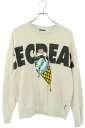 アイスクリーム EYESCREAM サイズ:L 421-2310 ロゴプリントスウェット(ライトグレー調)【107052】【BS99】【メンズ】【中古】bb328#rinkan*B