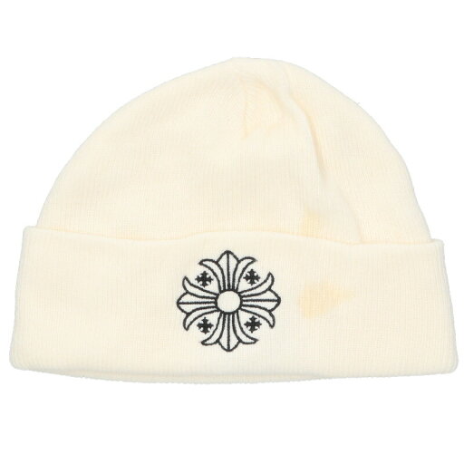 クロムハーツ Chrome Hearts サイズ:ONE SIZE WOOL WATCH CAP ウールワッチキャップ CHプラスステッチアクリルビーニー帽子(ホワイト×ブラック)【607052】【OS06】【小物】【中古】bb440#rinkan*C クロムハーツ Chrome Hearts サイズ:ONE SIZE WOOL WATCH CAP ウールワッチキャップ CHプラスステッチアクリルビーニー帽子(ホワイト×ブラック)【607052】【OS06】【小物】【中古】bb440#rinkan*C