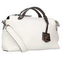 フェンディ FENDI 8BL124 バイザウェイ ミディアム ズッカ柄レザー2WAYショルダーバッグ(ホワイト×ブラウン)【207052】【BS99】【小物】【中古】bb317#rinkan*B