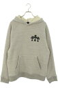 クロムハーツ Chrome Hearts サイズ:M 7-11 HOODIE バックCHロゴクロス刺繍プルオーバーパーカー(グレー)【107052】【SJ02】【メンズ】【中古】bb82#rinkan*S
