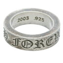 クロムハーツ Chrome Hearts サイズ:9号 6mm SPACER FOREVER 6mmスペーサーフォーエバー シルバーリング(シルバー 10.56g)【107052】【SJ02】【小物】【中古】bb17#rinkan*B