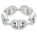 エルメス HERMES サイズ:48/8号 Chaine d'Ancre Enchainee PM シェーヌダンクルアンシェネPMシルバーリング(シルバー 5.1g)【207052】【GZ14】【小物】【中古】bb376#rinkan*B