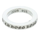 クロムハーツ Chrome Hearts サイズ:6号 3mm SPACER 限定 3mmスペーサー 香港限定 シルバーリング(シルバー 4.88g)【207052】【SS07】【小物】【中古】bb62#rinkan*B