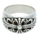 クロムハーツ Chrome Hearts サイズ:26号 FLRL CRS フローラルクロス シルバーリング(シルバー 17.84g)【207052】【SS07】【小物】【中古】bb62#rinkan*B