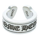 クロムハーツ Chrome Hearts サイズ:13号 LG SCROLL LABEL ラージスクロールラベル シルバーリング(シルバー 14.78g)【207052】【GZ11】【小物】【中古】bb62#rinkan*B