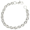 クロムハーツ Chrome Hearts サイズ:ロング FANCY LONG-1 1クリップロングファンシー シルバーウォレットチェーン(シルバー 223.8g)【207052】【SS07】【小物】【中古】bb411#rinkan*B