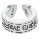 クロムハーツ Chrome Hearts サイズ:3.5号 LG SCROLL LABEL ラージスクロールラベル シルバーリング(シルバー 11.41g)【407052】【OM10】【小物】【中古】bb426#rinkan*B