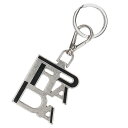 プラダ PRADA 2PS034 ロゴキーリング(シルバー)【507052】【BS99】【小物】【中古】【準新入荷】bb187#rinkan*B