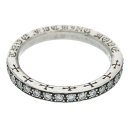 クロムハーツ Chrome Hearts サイズ:21号 TFL PAVEダイヤ シルバーリング(シルバー×クリア 4.65g)【307052】【SJ02】【小物】【中古】bb415#rinkan*B